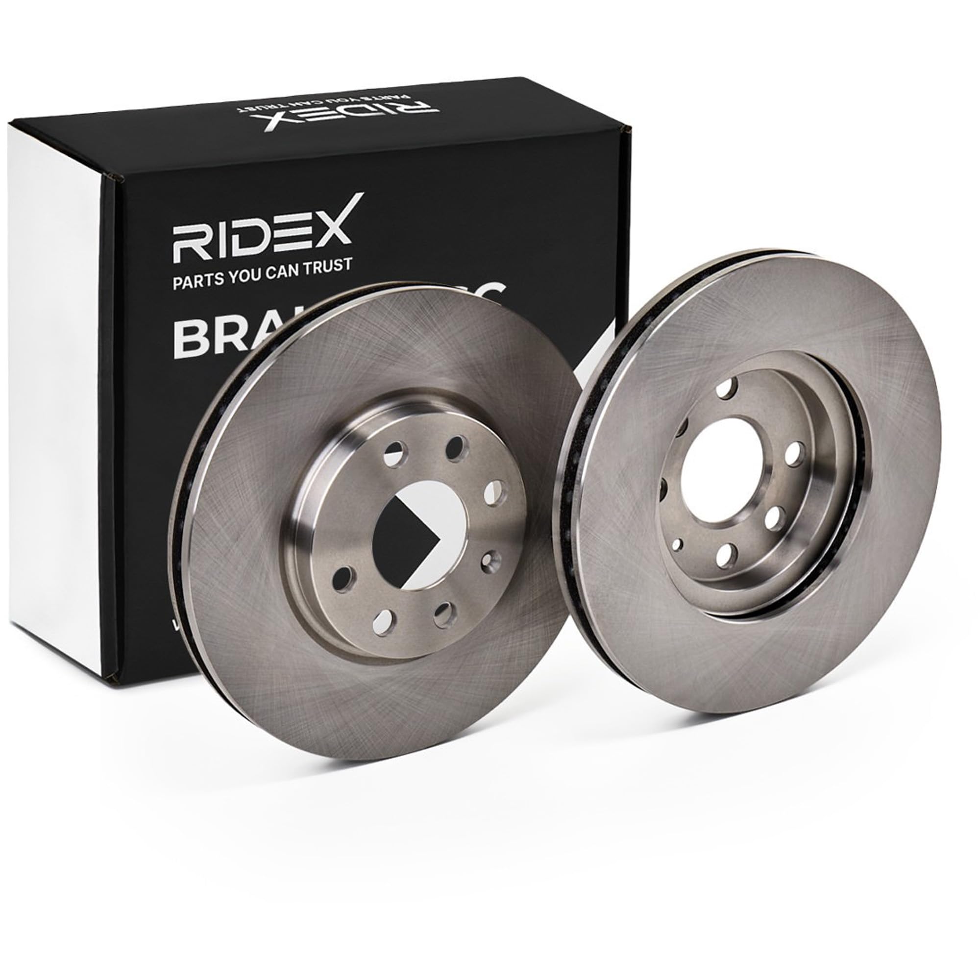 RIDEX 82B0080 2x Disco de freno Delantero sin tornillos Compatible con OPEL Corsa C Hatchback X01