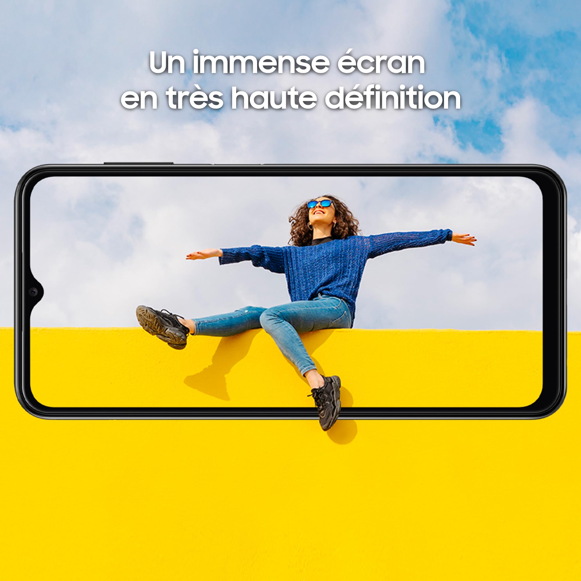 Samsung Galaxy A13, Téléphone mobile 4G 64Go Noir, Carte SIM non incluse, smartphone Android, Version FR