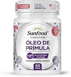 ÓLEO DE PRÍMULA 2.000MG 60 SOFTGELS SUNFOOD EVOLUTION