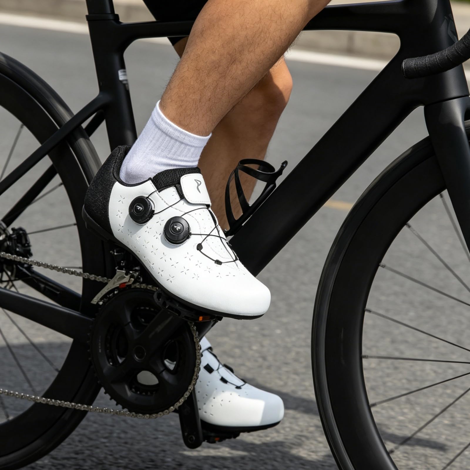 Buty rowerowe dla mężczyzn i kobiet gumowa podeszwa do jazdy szosowej i górskiej bez systemu wpinania lekkie i antypoślizgowe