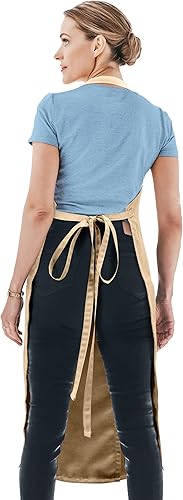 Miniatura 6 de Under NY Sky Delantal de cerámica  Cubierta completa dividida pierna, bucles para toallas  Cobertura más ajustable para hombres y mujeres  esencial