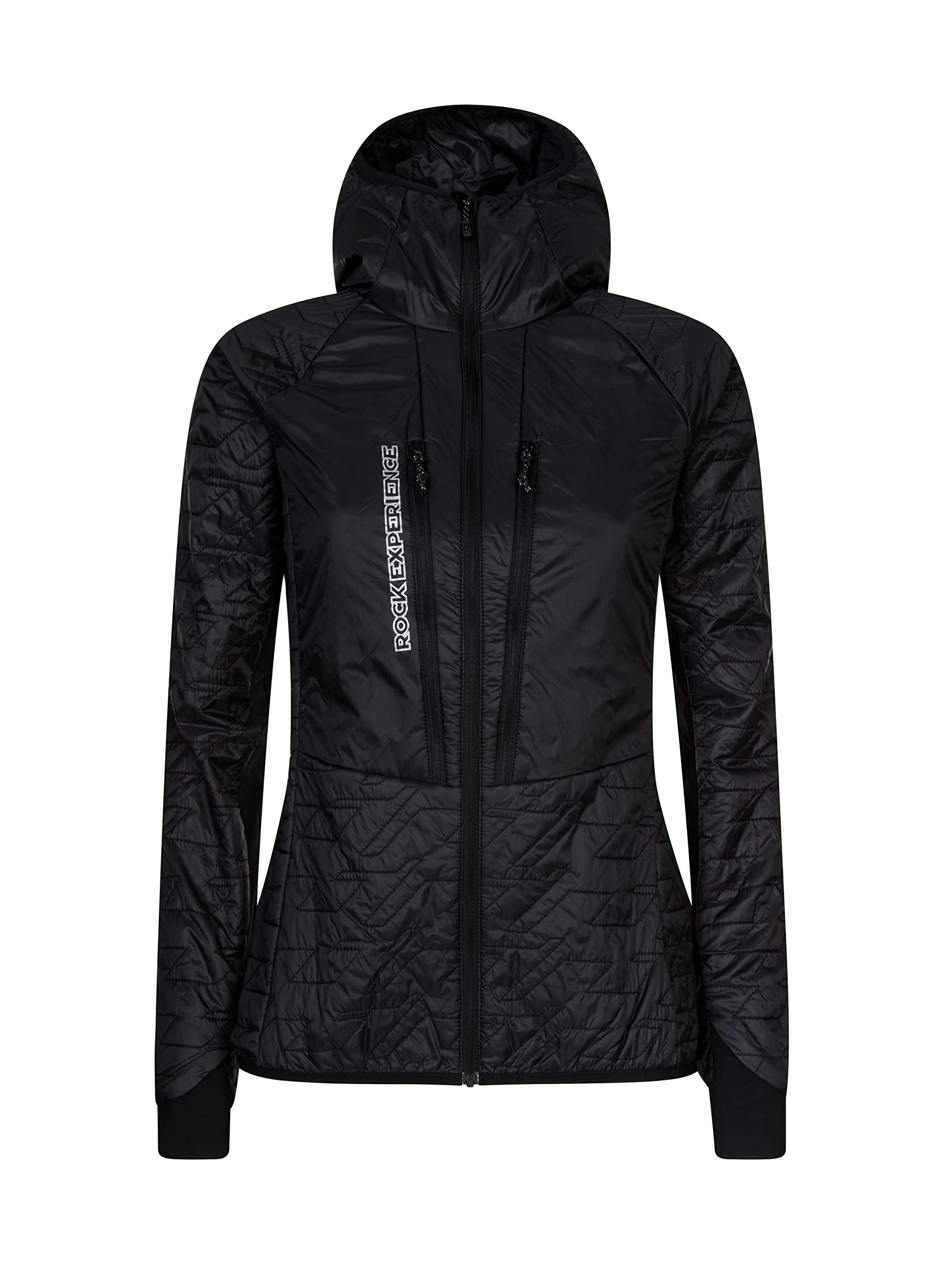 Rock Experience REWJ06641 KATMAI HOODIE HYBRID Jacket Women's CAVIAR M