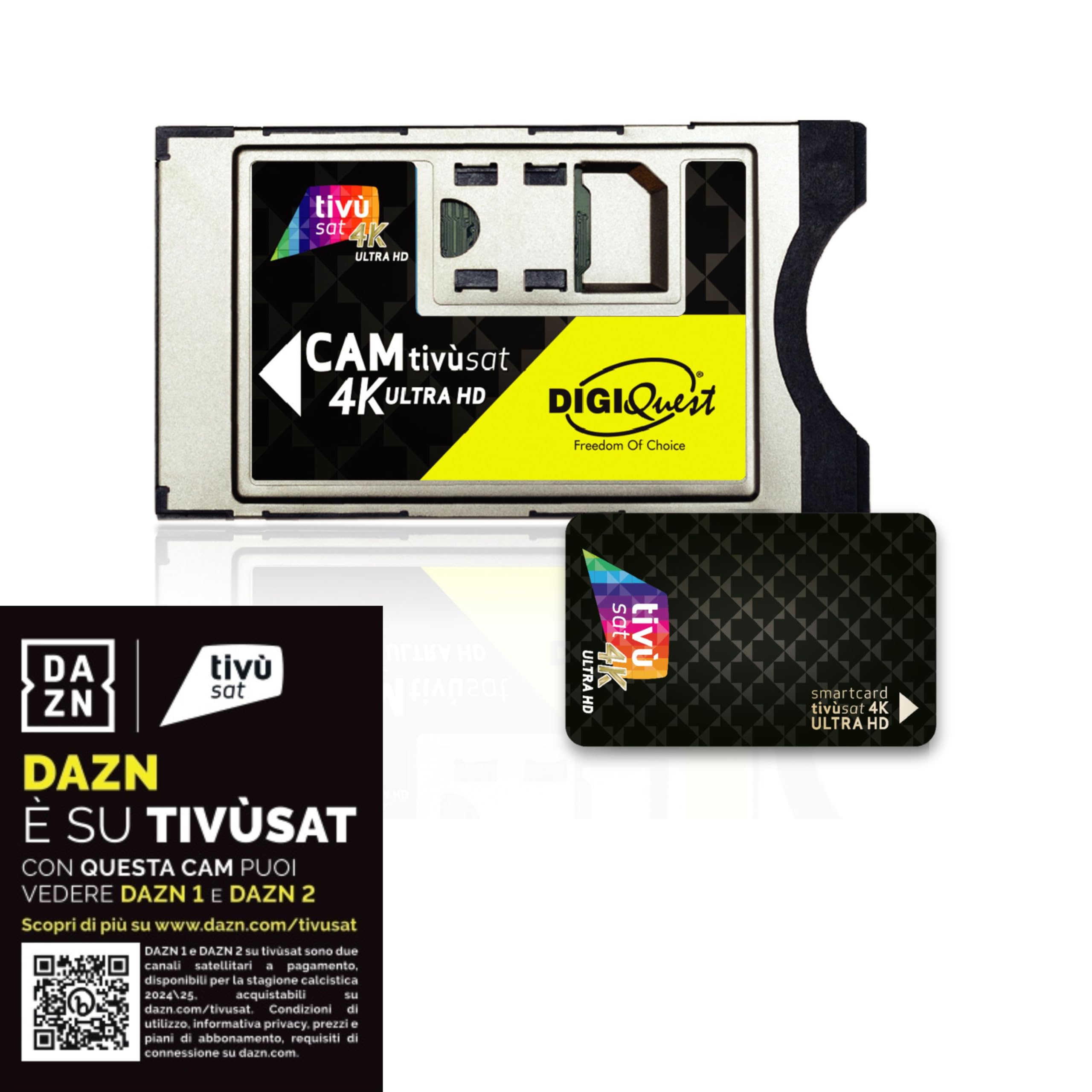 CAM Humax Tivùsat 4K - Para Ver DAZN Y Partidos De Serie A En Ultra HD