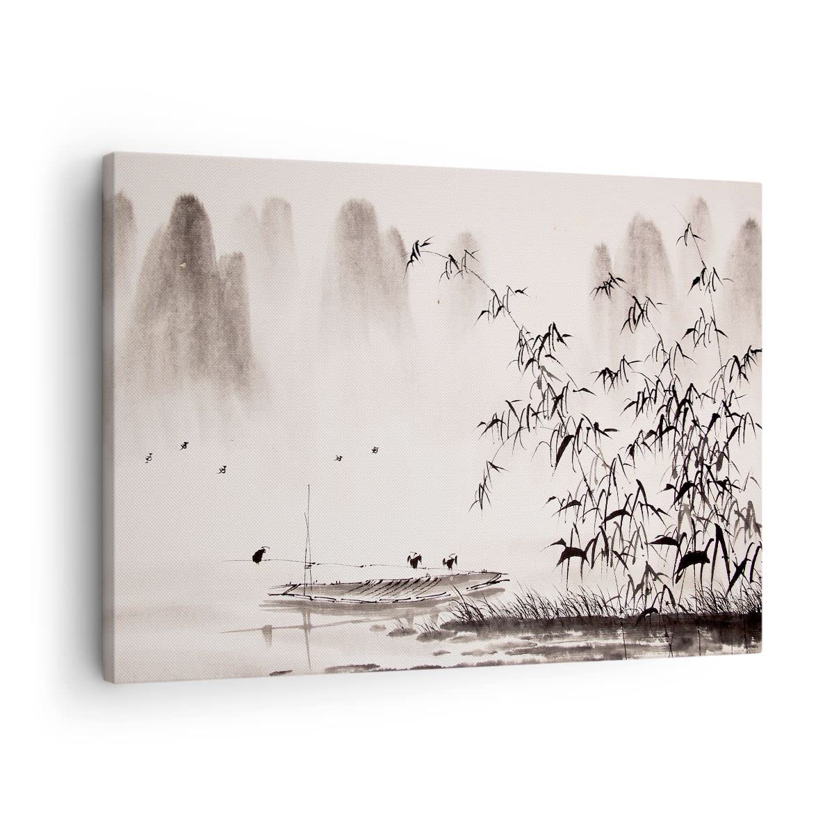 ARTTOR Lienzos decorativos bambú negro china Cuadro Sobre Lienzo Moderno 70x50cm Cuadros Decoracion Salon Dormitorio Cocina Cuadros Pared Imágenes Wall Art Prints Decor Canvas AA70x50-3116