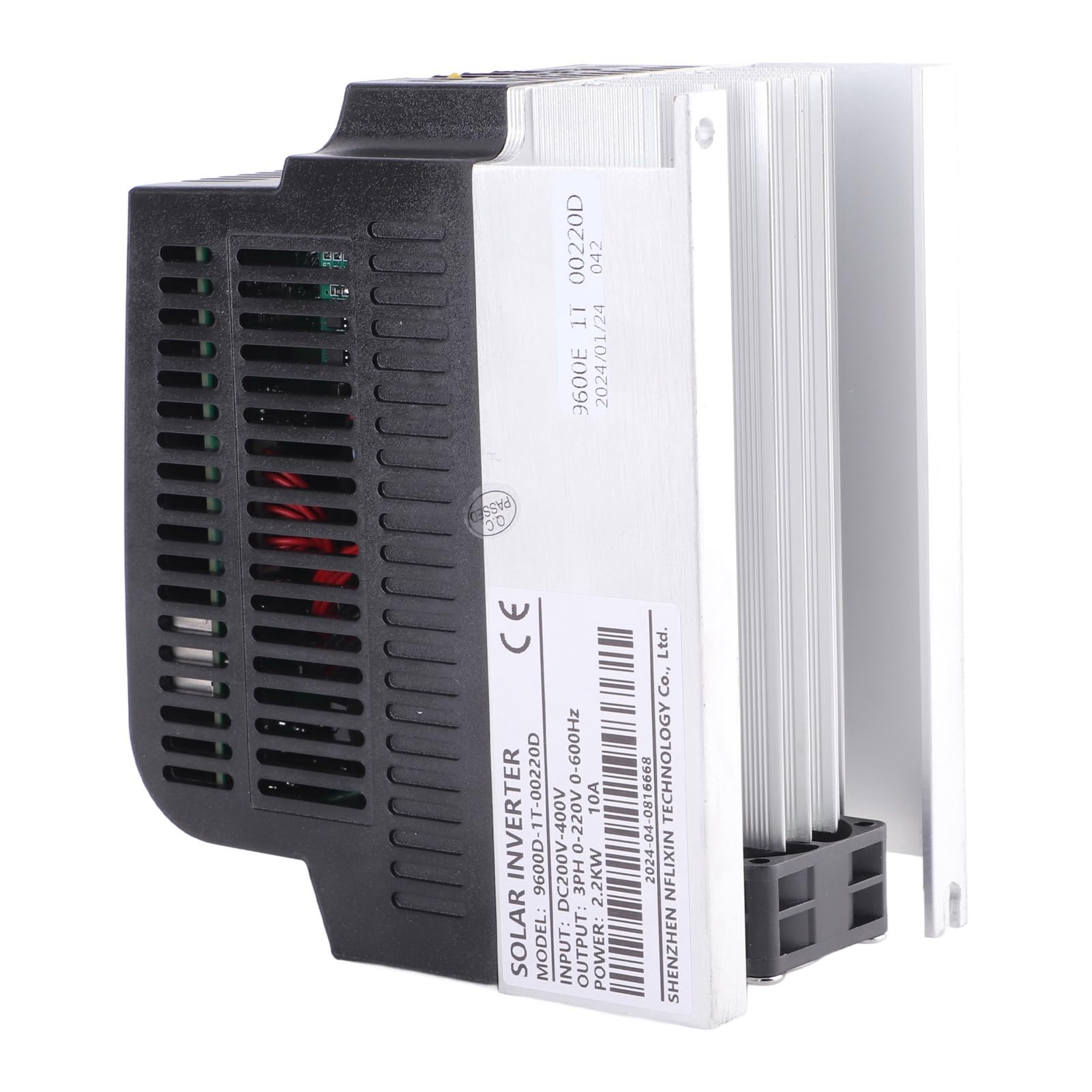 Variador de Frecuencia, NFLIXIN Inversor Solar Fotovoltaico Trifásico 2.2KW 220V 10A Controles Indicadores Convertidor de Bomba Entrada DC200-400V para Control de Velocidad del