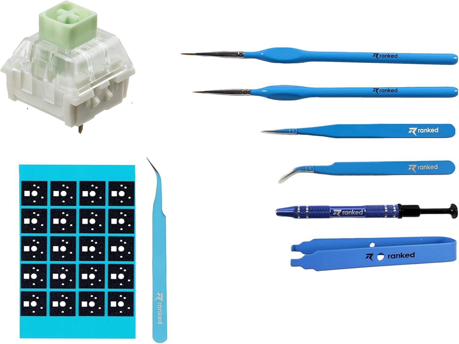 Ranked Kailh Box Jade x90 pcs + Eva Switch Pad + Lube Kit