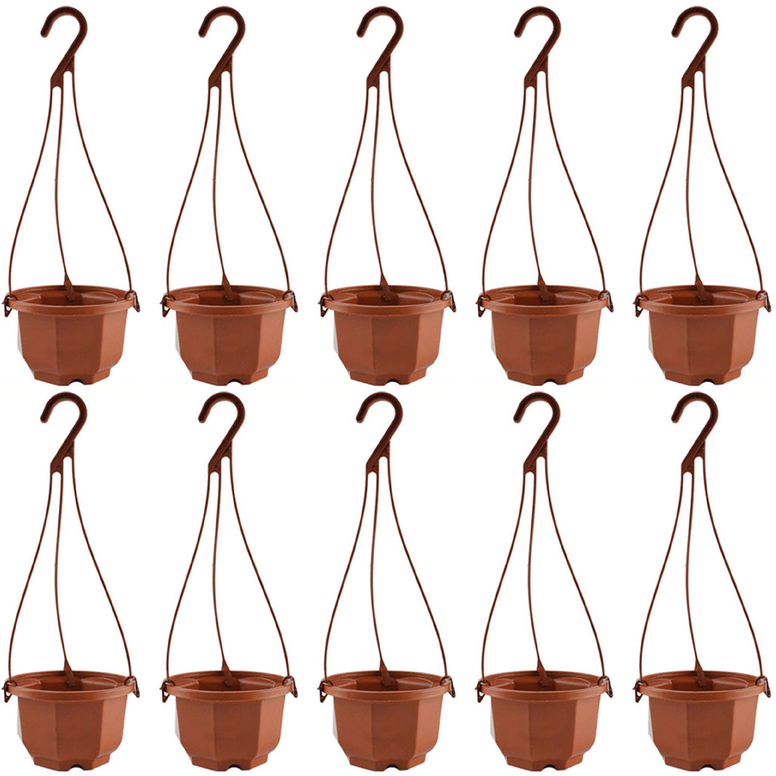 Pots muraux de 10 cm pour plantes d'intérieur et extérieur suspendues