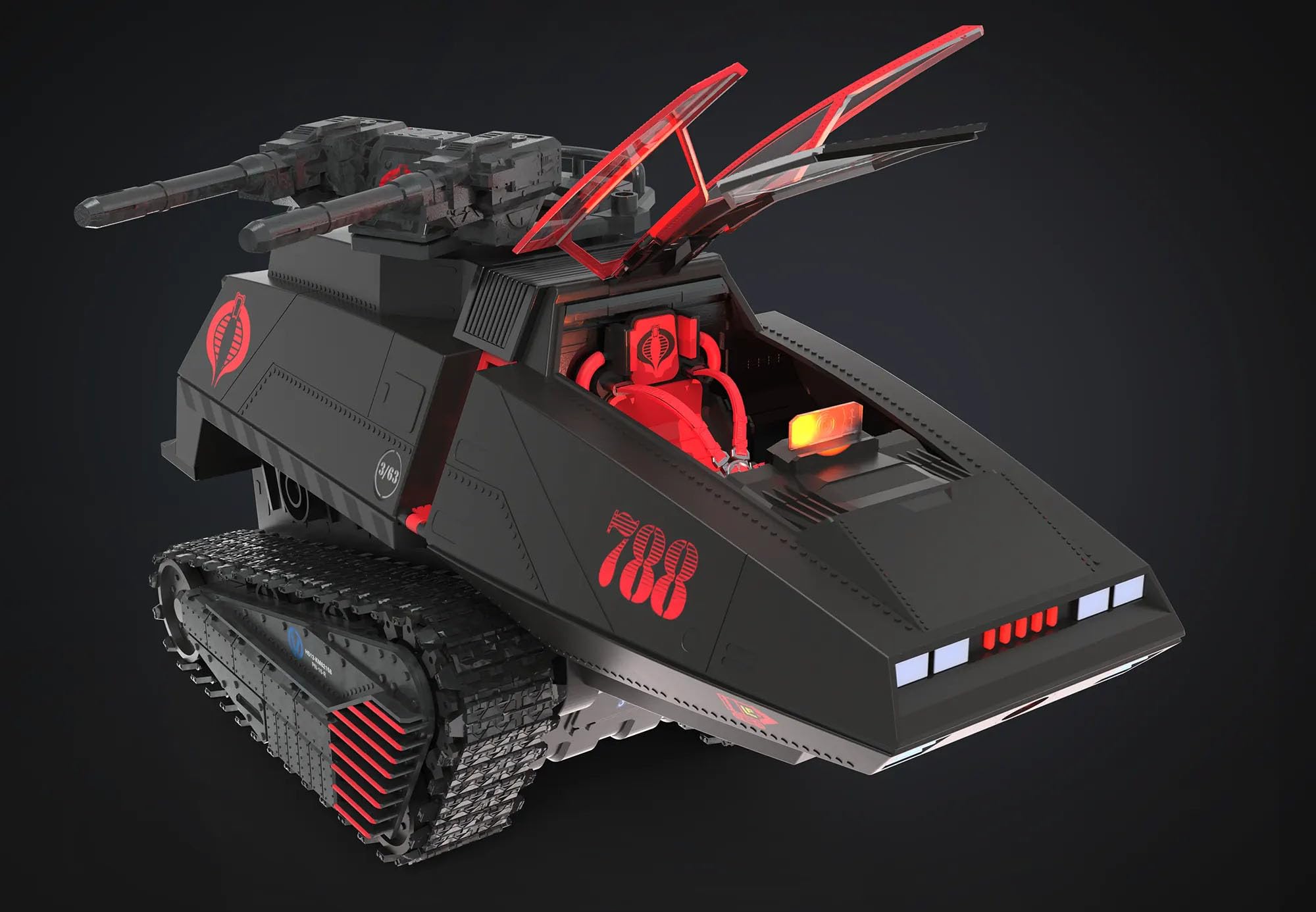 Amazon.com: GI Joe CS Cobra HISS Tanque escala 1/12 : Juguetes y