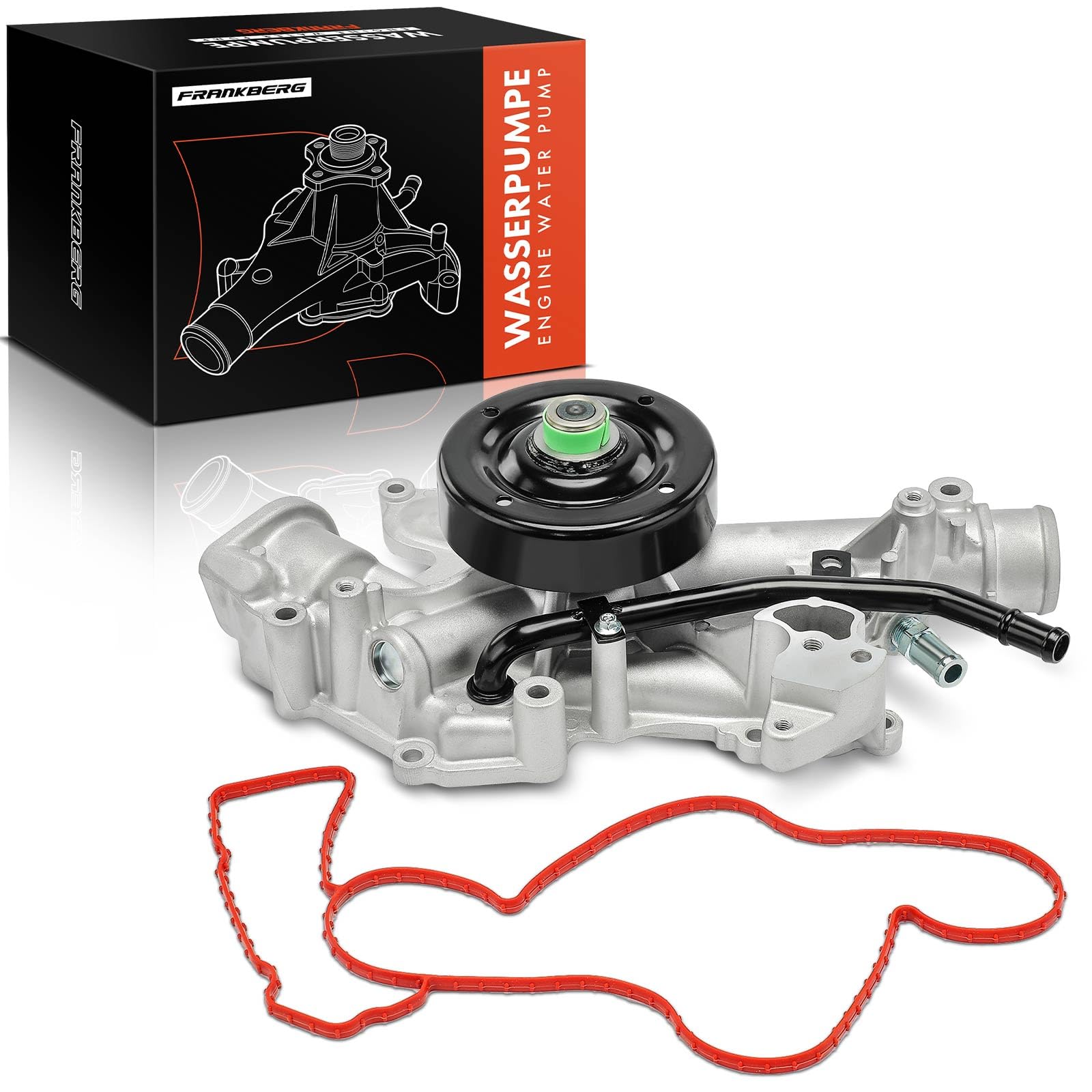 Frankberg Pompa dell'acqua con guarnizione e anello di tenuta AW7168 | Compatibile con: Ram 3500 Extended Crew Cab Pick-up, RAM 3500 Crew Cab Pick-up, Ram 2500 Pick-up D1 DC DH DM DR
