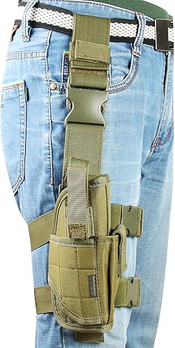 Miniatura 2 de Funda de pierna caída, arnés de pierna táctica para muslos para diestros