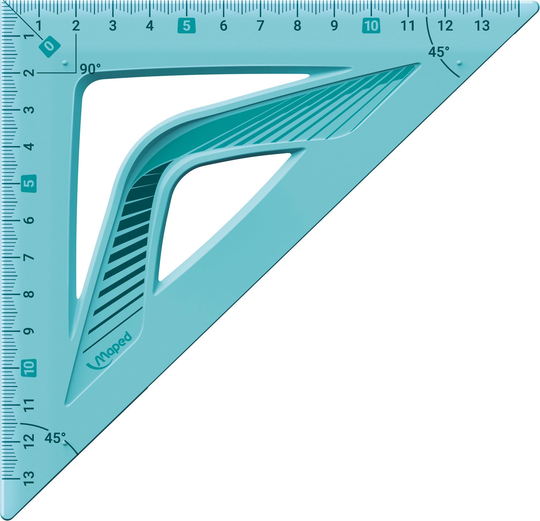 Maped - Équerre Incassable - Équerre 60° grand côté 21 cm - Toucher ...
