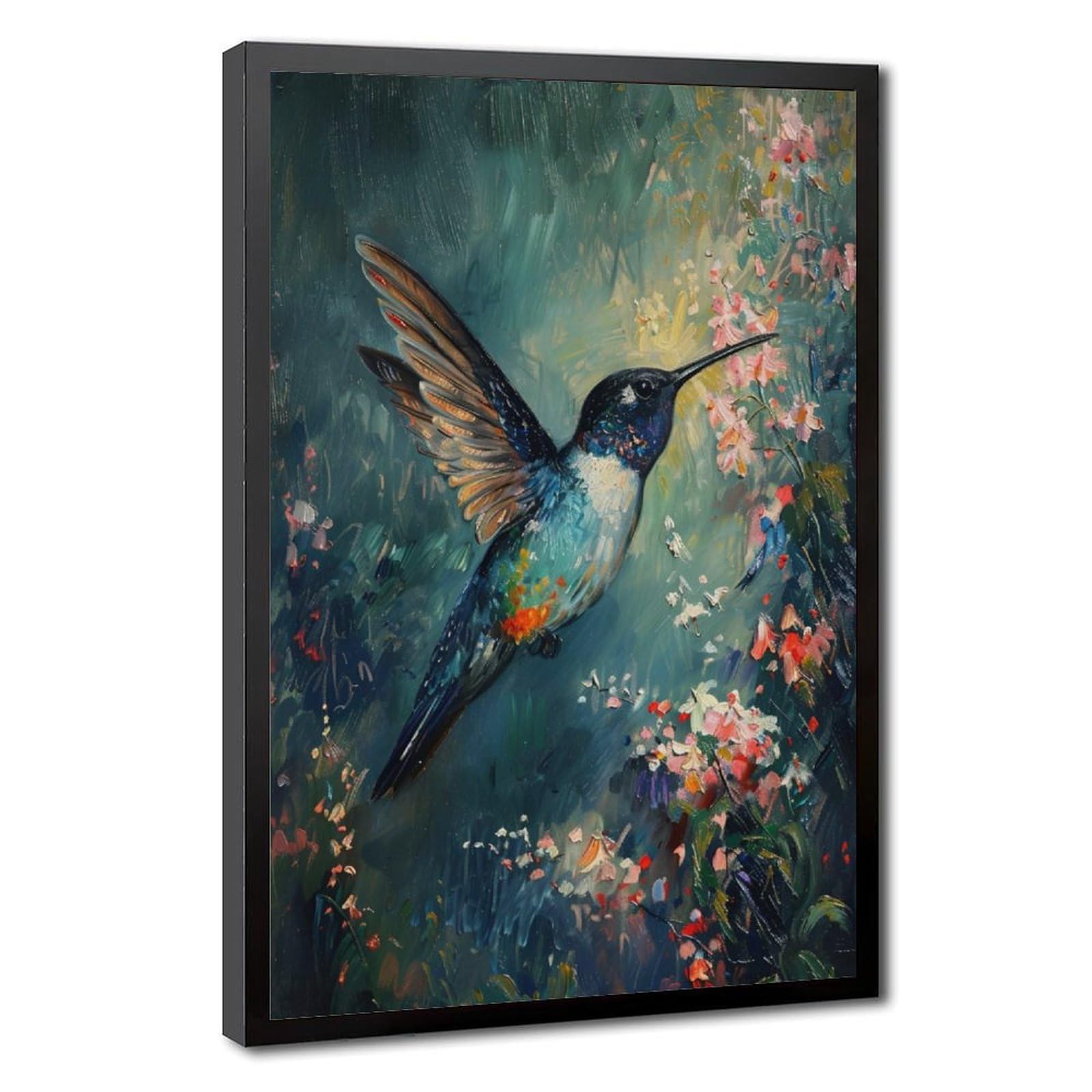 Bareronor Vintage Hummingbird Canvas Poster for Dorm Room Decor Gift