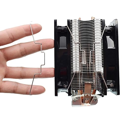 Miniatura 5 de Lovelysp Hebillas de ventilador para disipador térmico de CPU, hebilla de alambre de 4.7 in, gancho inferior, clips de fijación, accesorios de