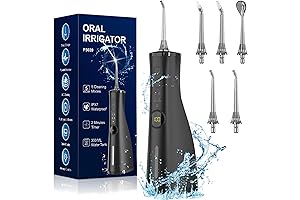 Cordless Waterpik Water Flosser Teeth Cleaner with Optional Electric Oral Irrigator Mode