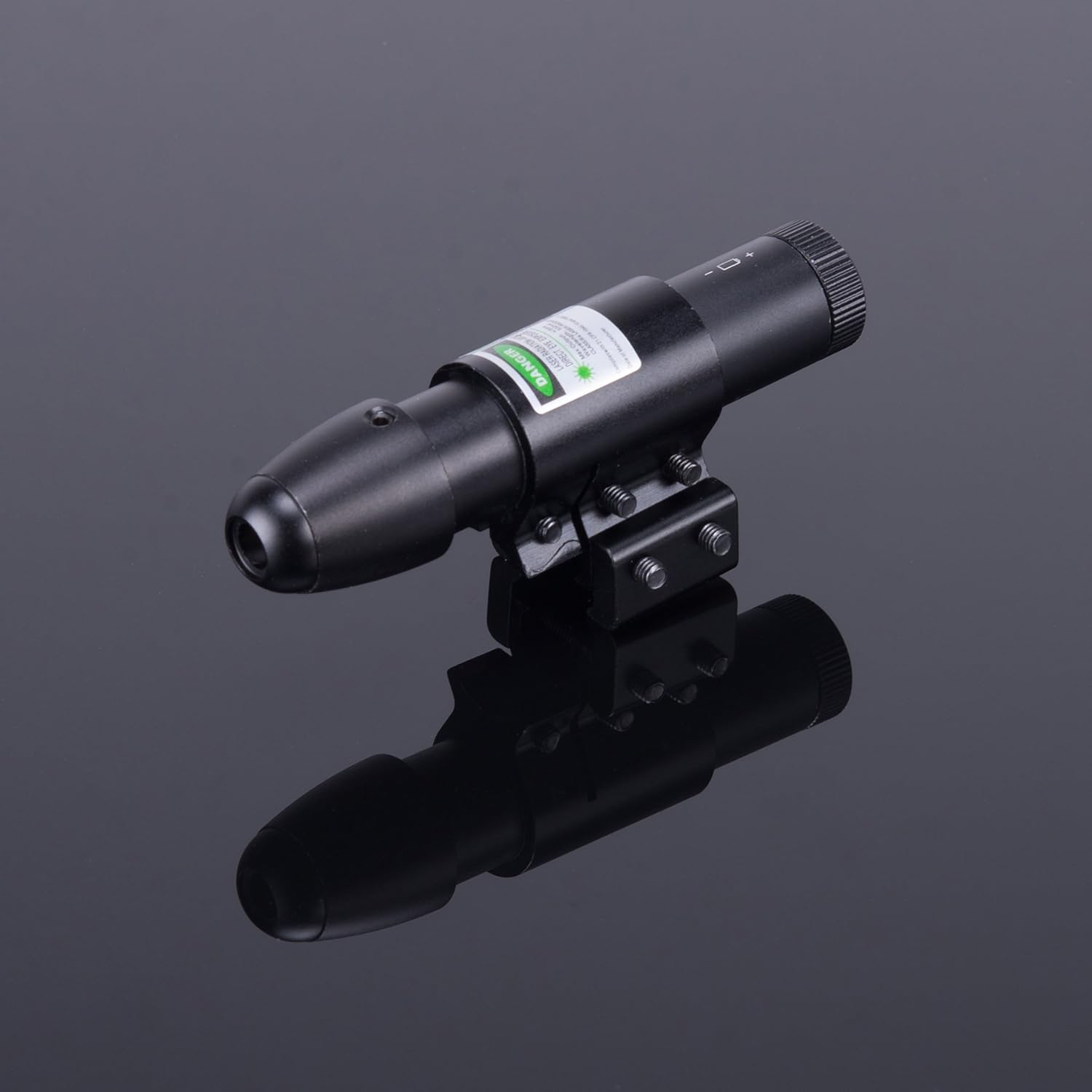 HIRAM 4 16x50 AO Rifle Scope Combo with Green Laser, Reflex Sight, and 5 Brightness Modes Flashlight Image