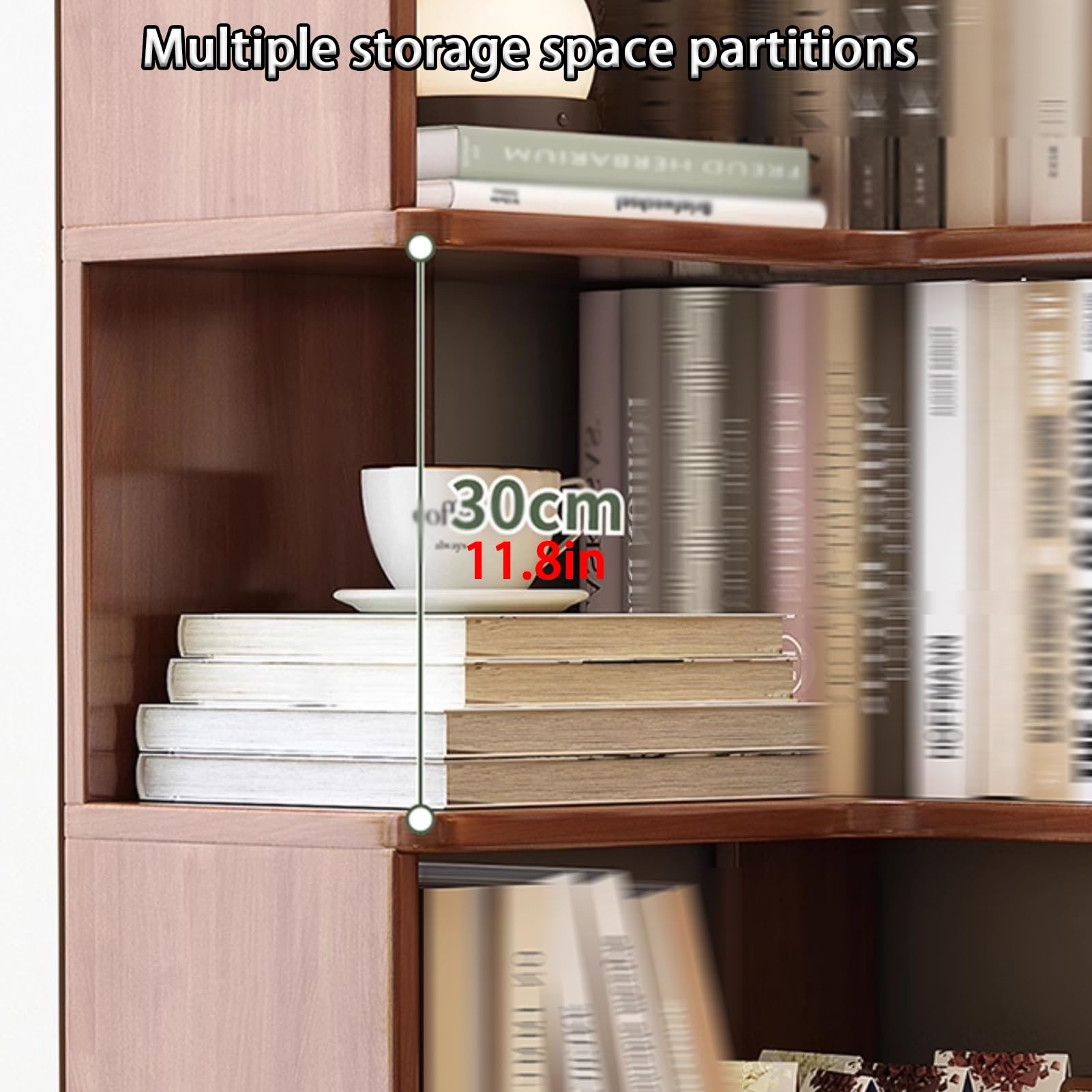 Libreria angolare a forma di L, mensola angolare con ripiani aperti, scaffale per piante, organizer ideale per bagno (210 cm)