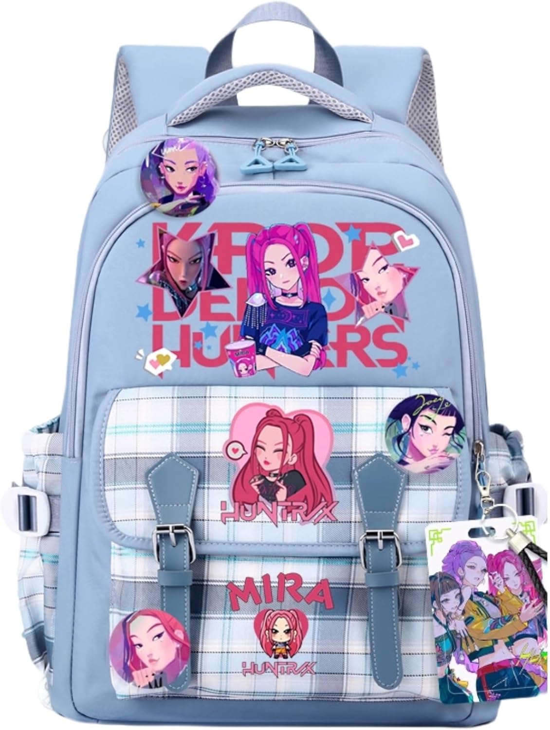 K-POP Backpack with Cute Accessories Anime Cartoon Anti-Theft Travel New Semester Gifts Bag