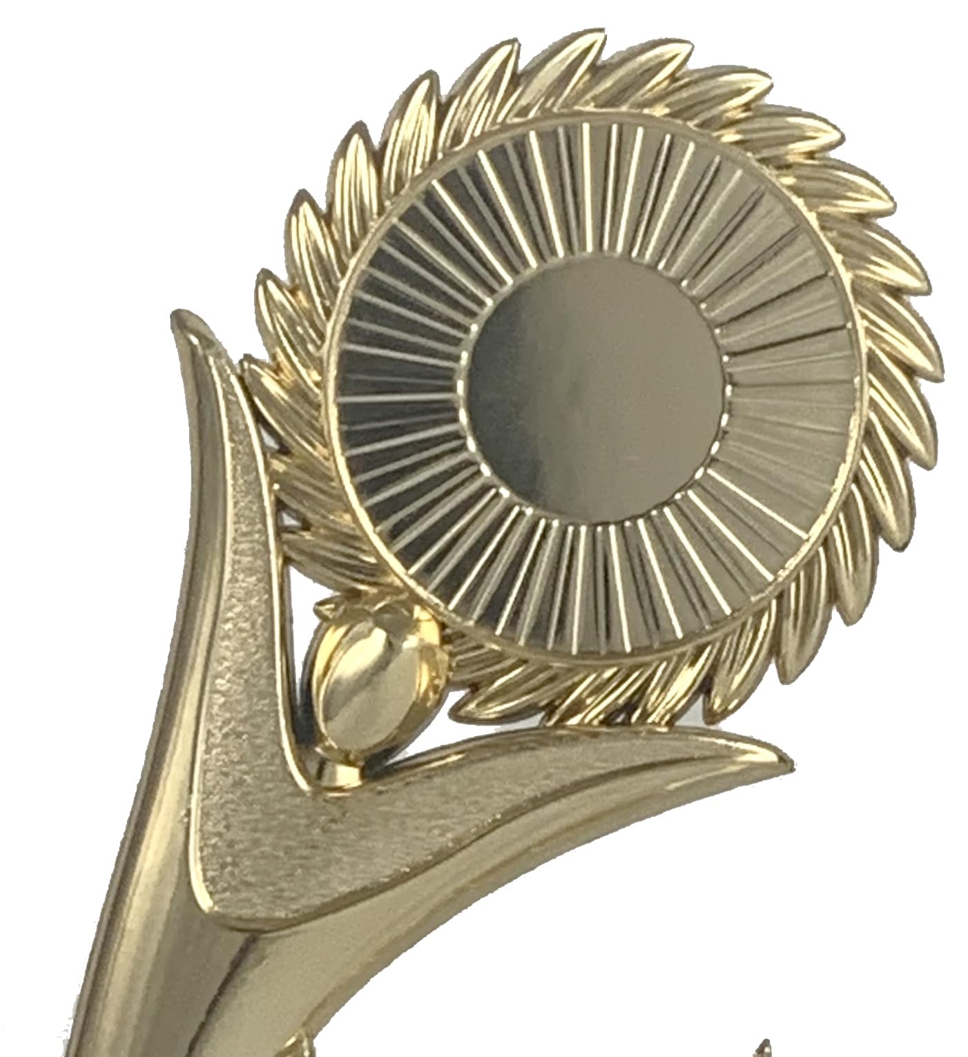 Trofeo portadiscos Hombres alzando Premio y Estrellas Dorado
