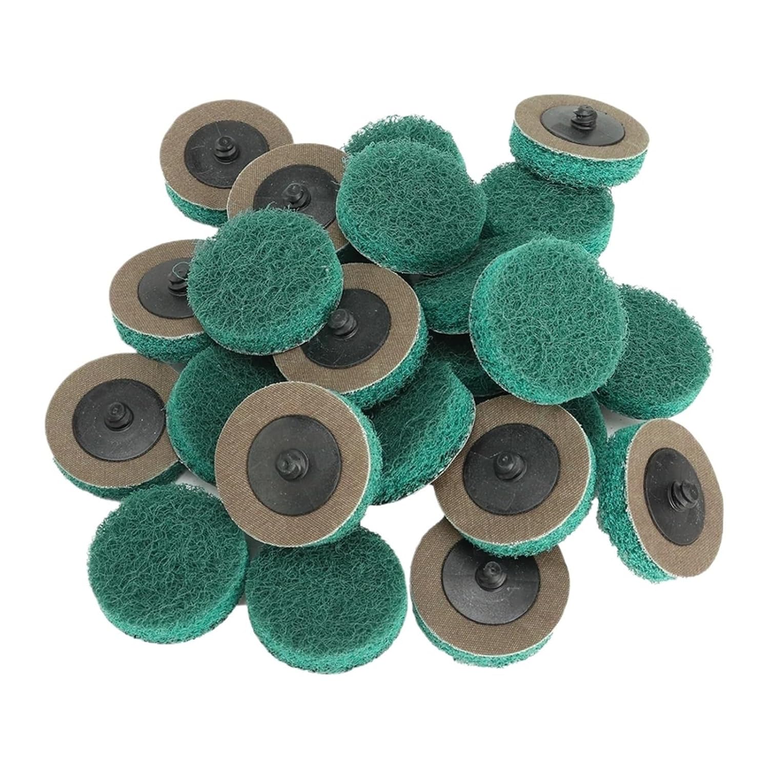 20PCS 2/3 Inch Roll Lock Sanding Discs Pad for Woodworking Metal Rotary Tools Surface Polishing Sandpaper(120grit,2inch)