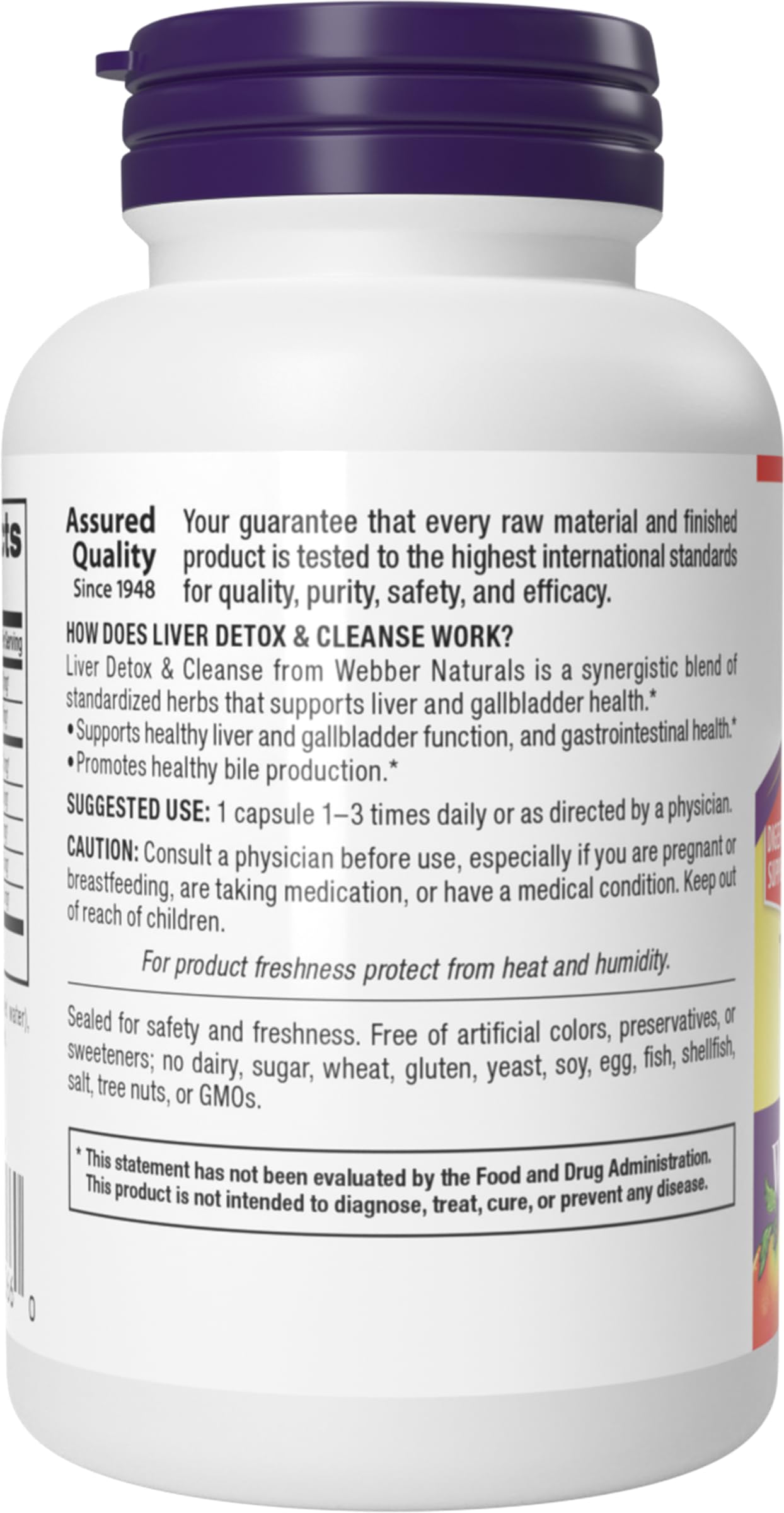Webber Naturals Milk Thistle Liver Detox & Cleanse, 90 Capsules — Amazon image 6