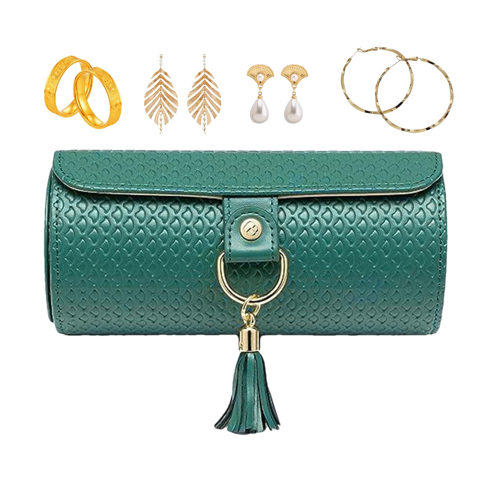 Boîte à bijoux de voyage pour femmes et filles avec rangement de bague