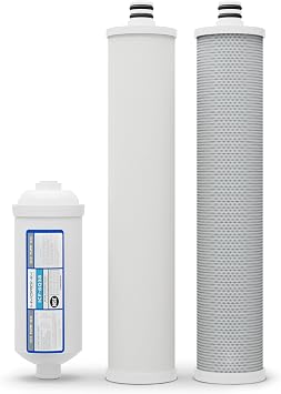 Hydronix HX CUL-3 Compatible Culligan AC-30 AC-15 RO 3 Filter Replacement Set for Reverse Osmosis Drinking Water System, 12.5x5x1.9, White - HX-RO-CUL-3