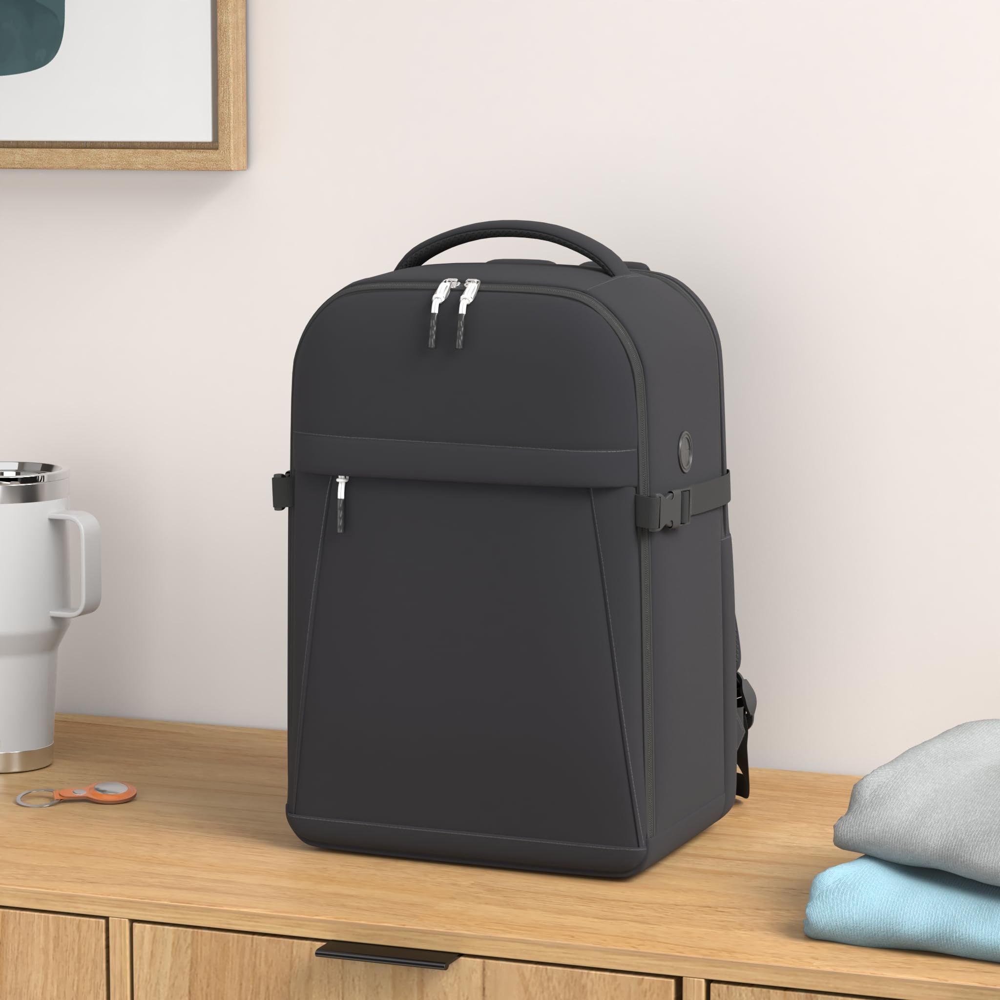 Lossga Zaino Ryanair 40x20x25 Bagaglio a Mano 40x20x25 Ryanair Zaino da Viaggio Aereo Bagaglio a Mano Zaino 40x20x25 Zaino aereo Zaini da Viaggio Con 3 Organizer per Easyjet Wizz Air Vueling