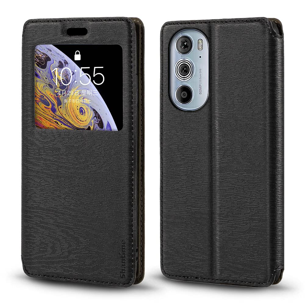 BRAND SET Custodia per Motorola Edge 30 Pro, Cover Portafoglio in Pelle