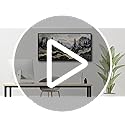KELIYUAAN Large Canvas Wall Art For Living Room Black Framed Wall Decor For Bedroom Office Wall Decorations Prints Pictures Abstract Mountain Landscape Painting Home Decor Aesthetics 24"X48"