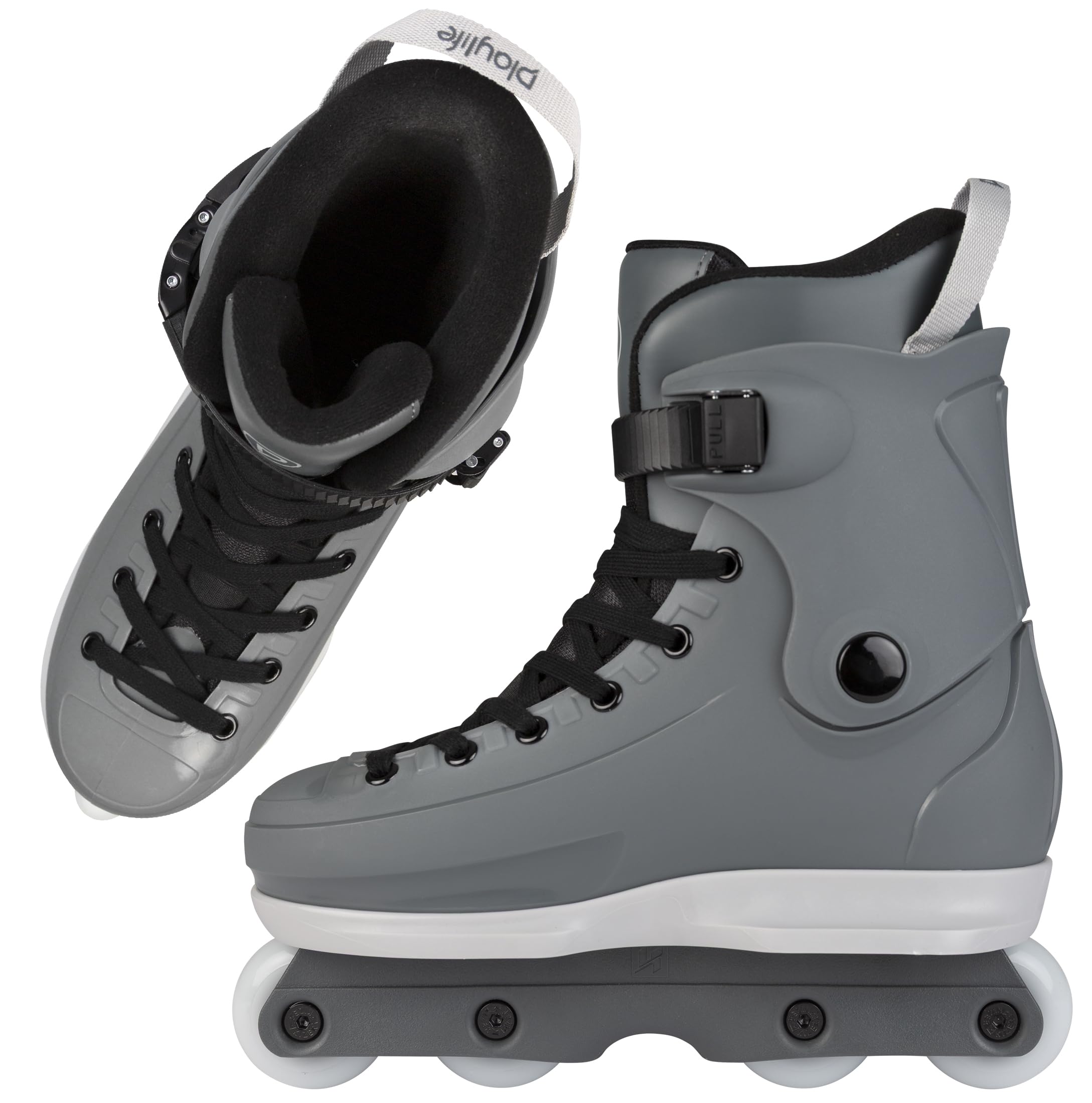 Playlife Pattini in linea aggressivi Inline Rave Park nero taglia 37-46 ruote Kizer Fluid V Frame