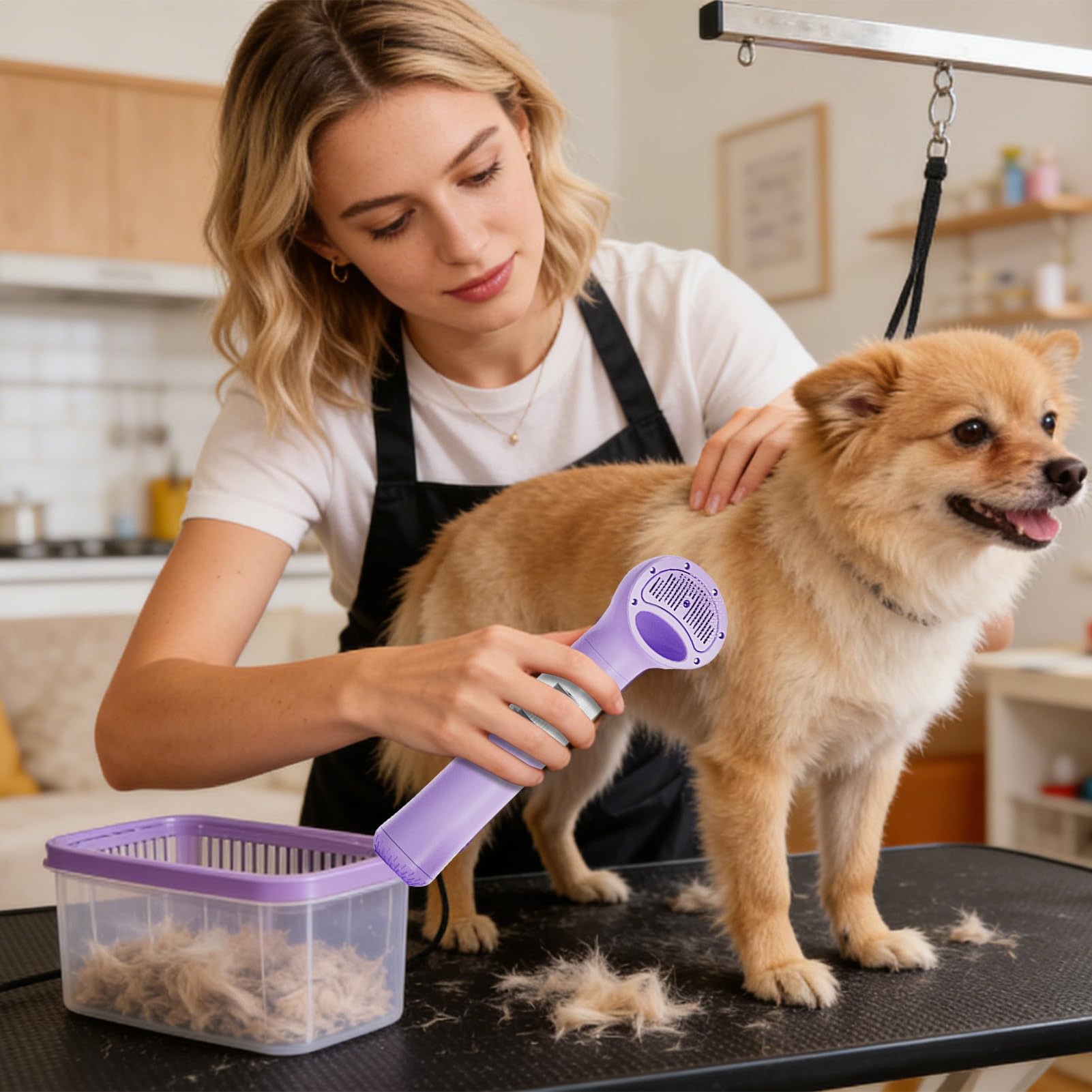 Aspiradora de cuidado para perros Herramienta Portátil Inalámbrica de Mano | Aspiradora para Coche para Hogar, Cocina, Coche, Camión, Comida Derramada, Pelo de