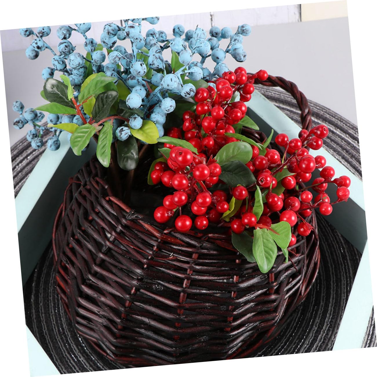 HEMOTON 2 Set Cesto Appeso A Pentola Di Fiore Di Rattan Parete Fioriere Cesto Di Vimini in Rattan Moderno Cesto Di Fiori in Vimini Cesto Succulento Sospeso Coffee 2 Pezzi*2