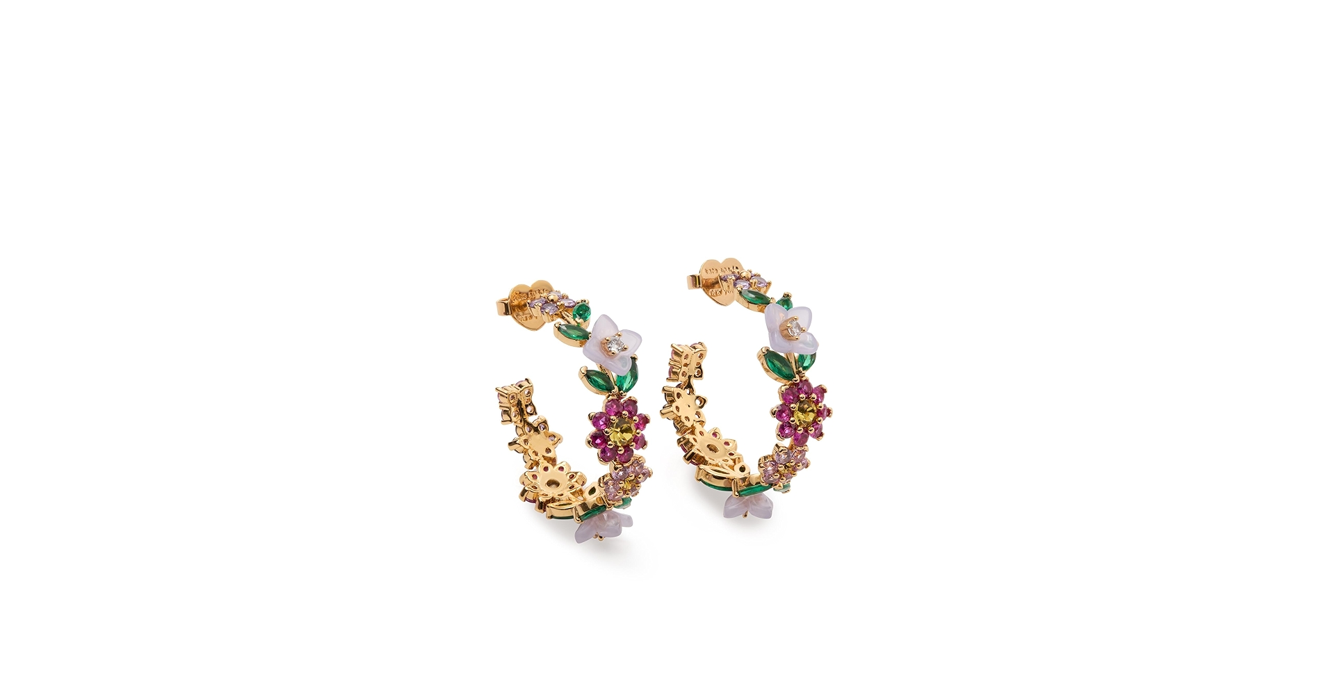 Amazon.com: kate spade new york Bursting Blooms Hoops, Multi