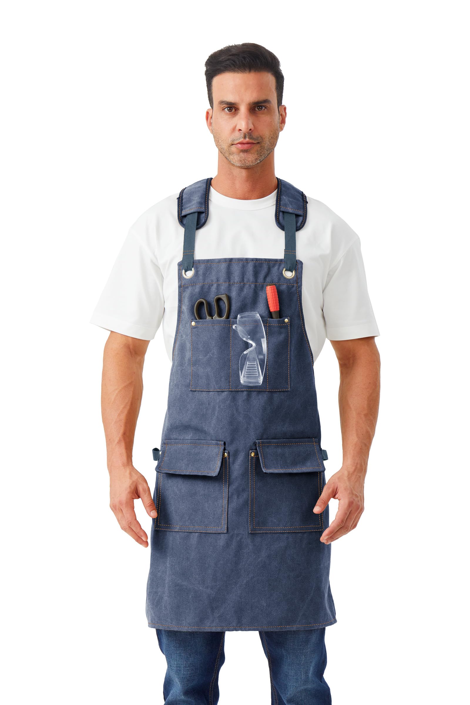 Nanxson Heavy-Duty Canvas Aprons for Men, Welding Work Apron
