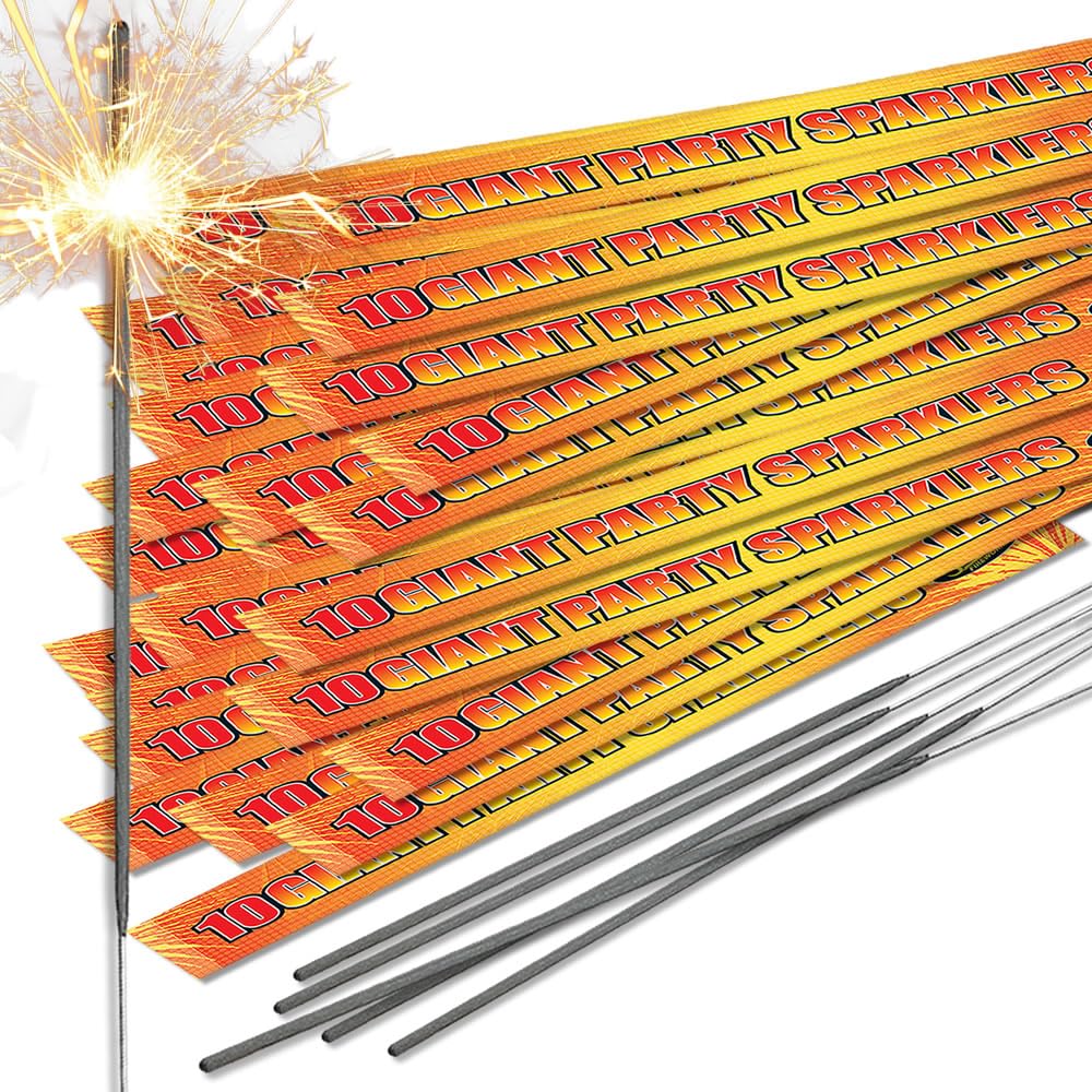 40cm (16") Giant Party Sparklers - Great for all Occasions (200 Sparklers) — image 1