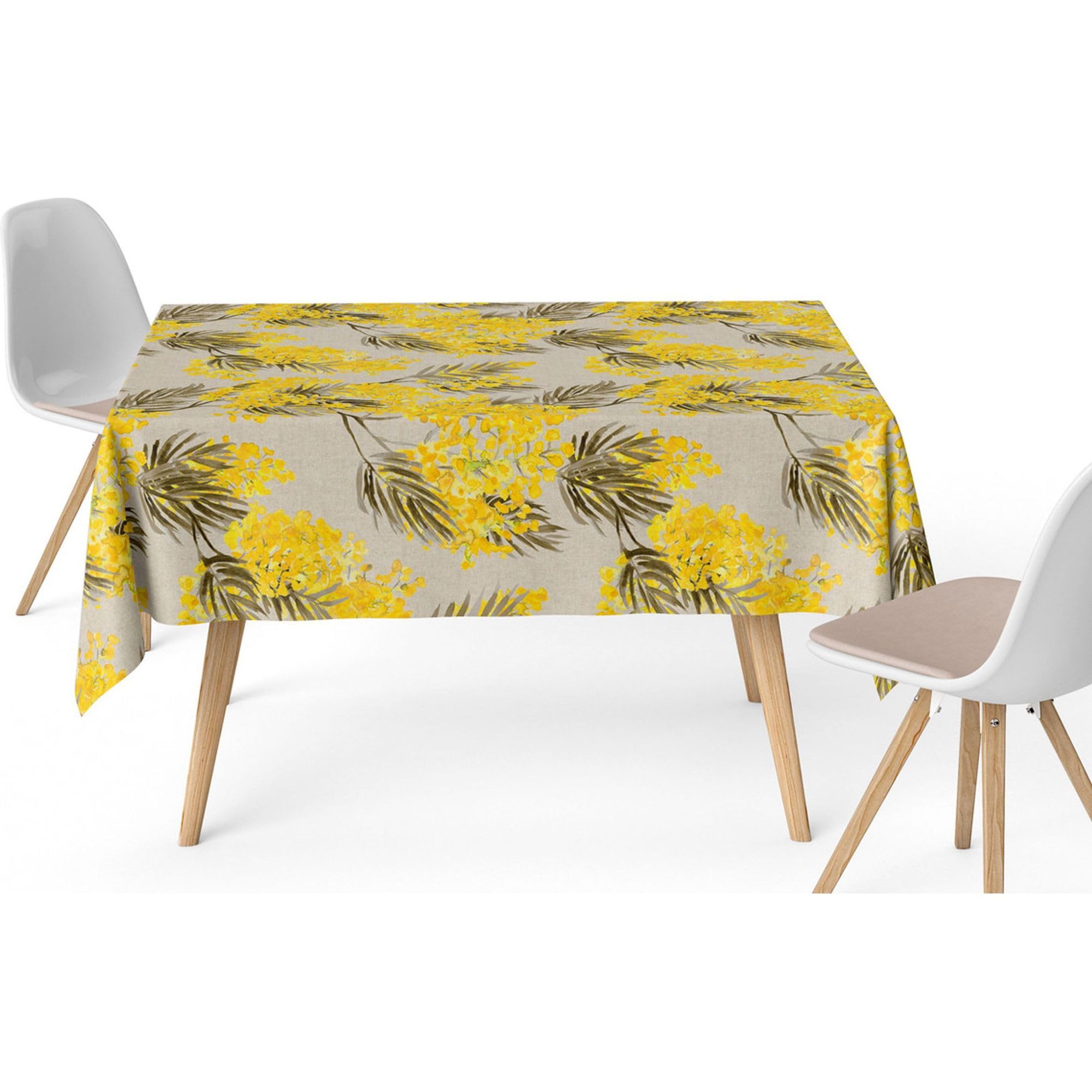 ECOMMERC3 Mantel Antimanchas Resinado Mesa Rectangular 300x140 Mimosa Beige