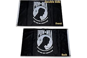 Heavy Duty Double Sided Flags for Captivating Outdoor Use: Pow Mia Flag 3x5 Outdoor