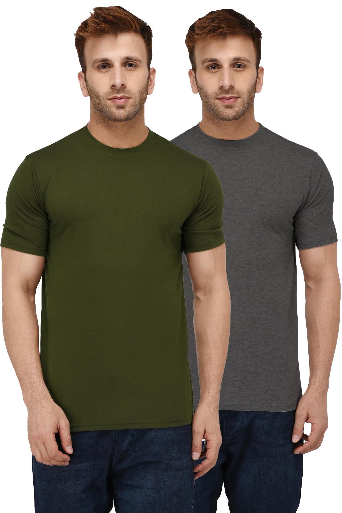 London Hills Solid Cotton Blend Half Sleeve Regular Men Round Neck Tshirts | T Shirt For Man | Tshirt | Shirts Men | Tshirt For Man | T-shirt | T-shirts | Stylish | Gym Wear For Workout | MultiColored