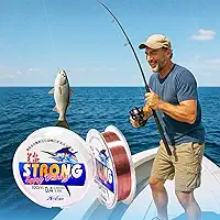 2 peças de linha de pesca de nylon, corda invisível para linha de pesca, versátil e elegante (comprimento: 100 m, transparente e vermelha)