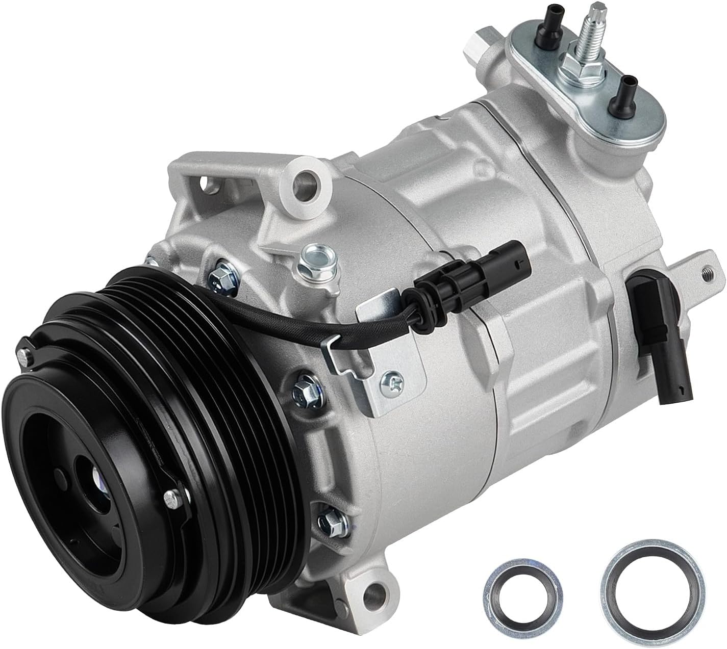AC Compressor with Clutch Fit for Chevrolet Malibu 1.5L 2016 2017 2018 2019 2020 2021 2022, Replace CO 29315C, Air Condition automotive replacement