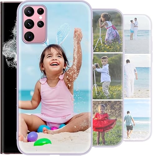 Miniatura 4 de Eouine Funda de teléfono personalizada para Samsung Galaxy S22 Ultra 5G (6.8 pulgadas), fundas personalizadas para teléfonos con imagen, funda