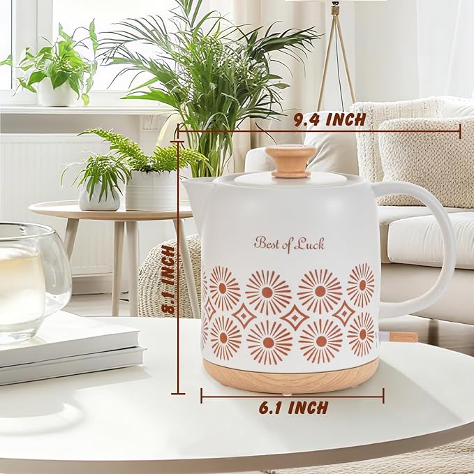 Tetera Eléctrica Cerámica 1.05 Qt, Apagado Automático miniatura 3