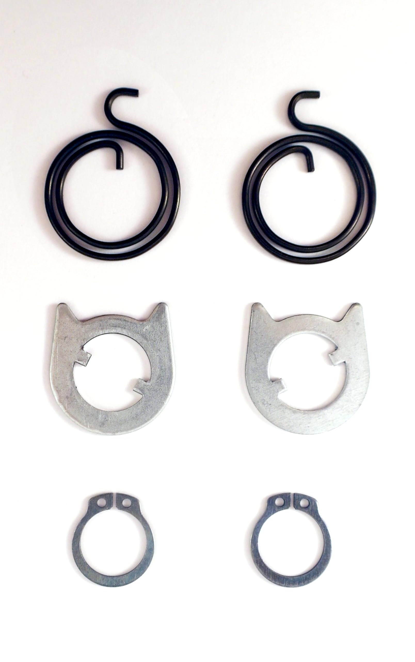 Fixitflo Black Door Handle Kit For Repairs Of 2 Springs 2 Turns X 2.5Mm Thick 2 Cam Washers And 2 Circlips (Kit 7, One Kit)