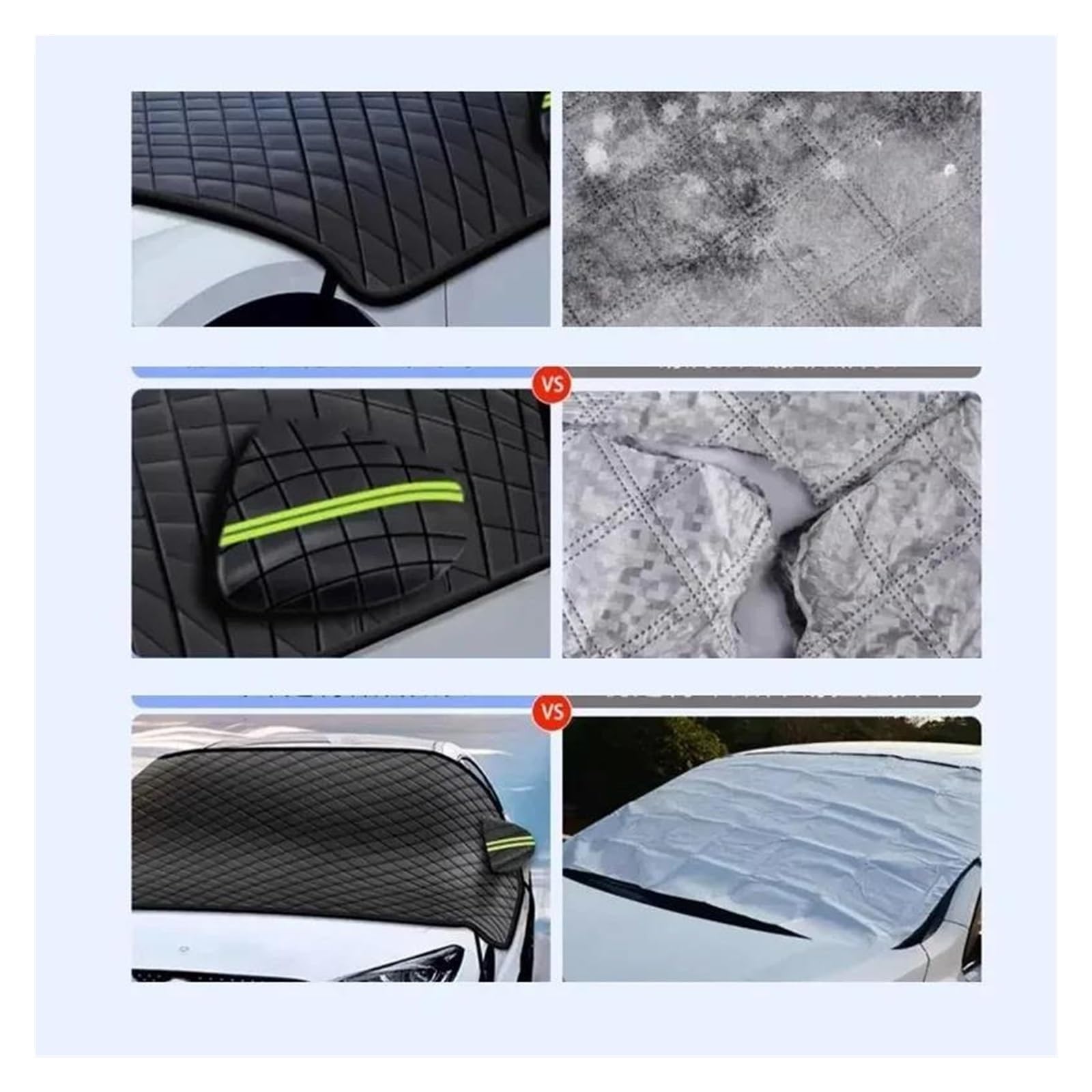 Copertura Antineve Per Auto Addensata Nera Copertura Di Protezione Per Parabrezza Per Auto Antigelo Antigelo Per Finestrino Anteriore Parasole Parti Esterne Copinverno Ertura Per Parabrezza Auto