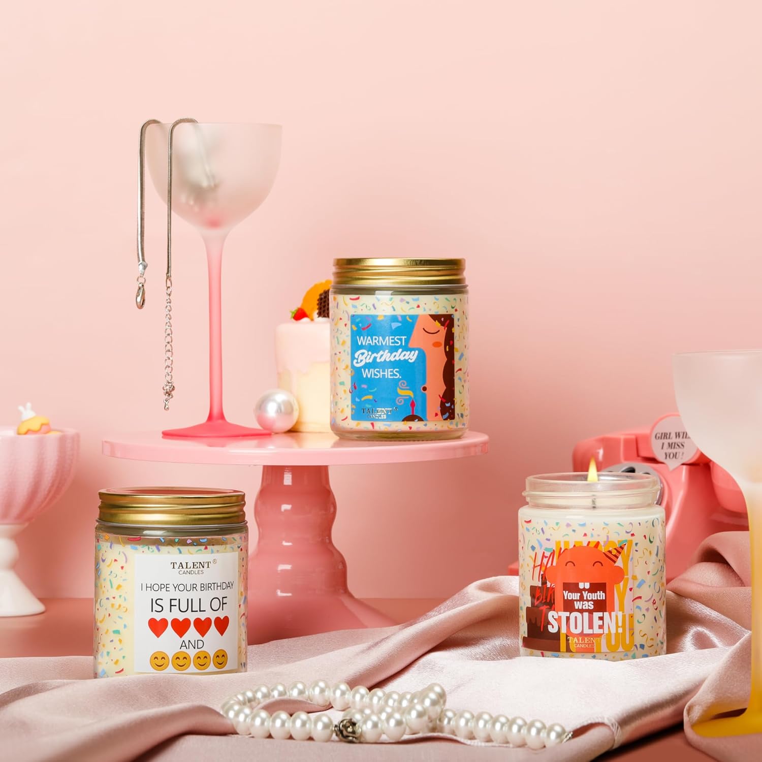 Happy Birthday Candle - Birthday Gifts for Women, Girls, Best Friend - Birthday Candles Gifts Ideas - French Riviera Scented Candles - Image 6