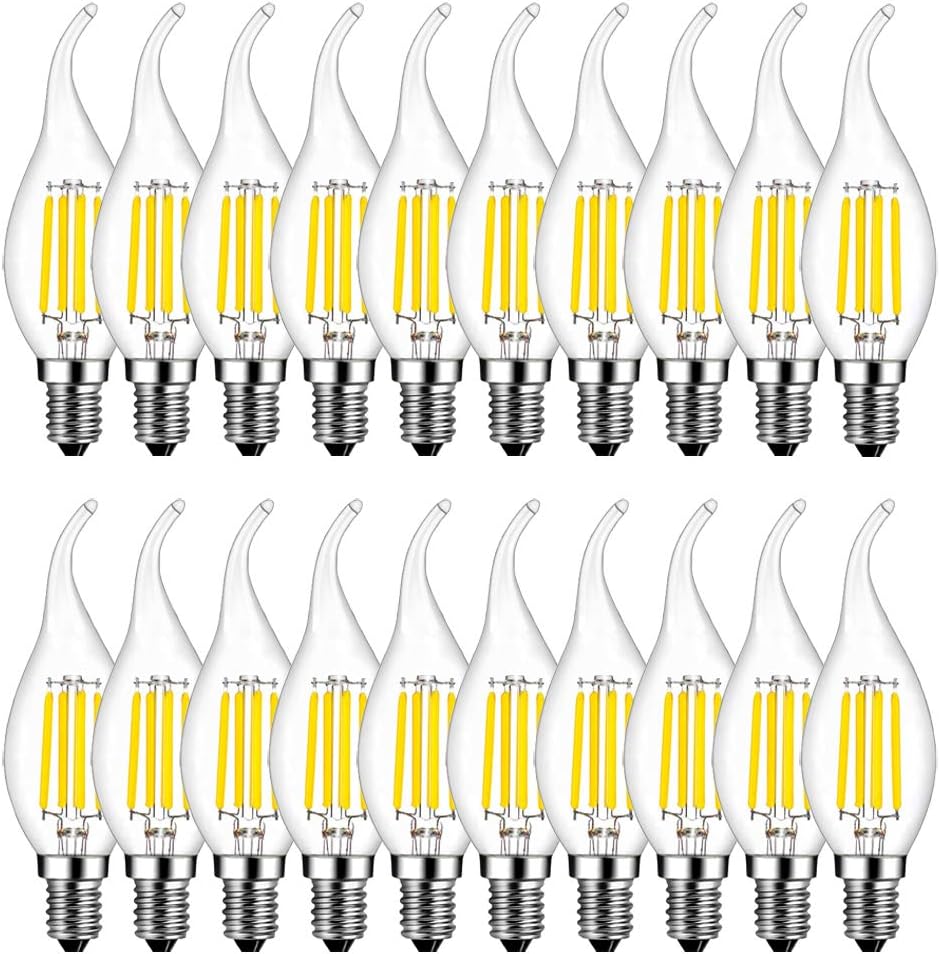 MENTA Ampoule Flamme LED E14, 4W Equivalent à Ampoule Halogène