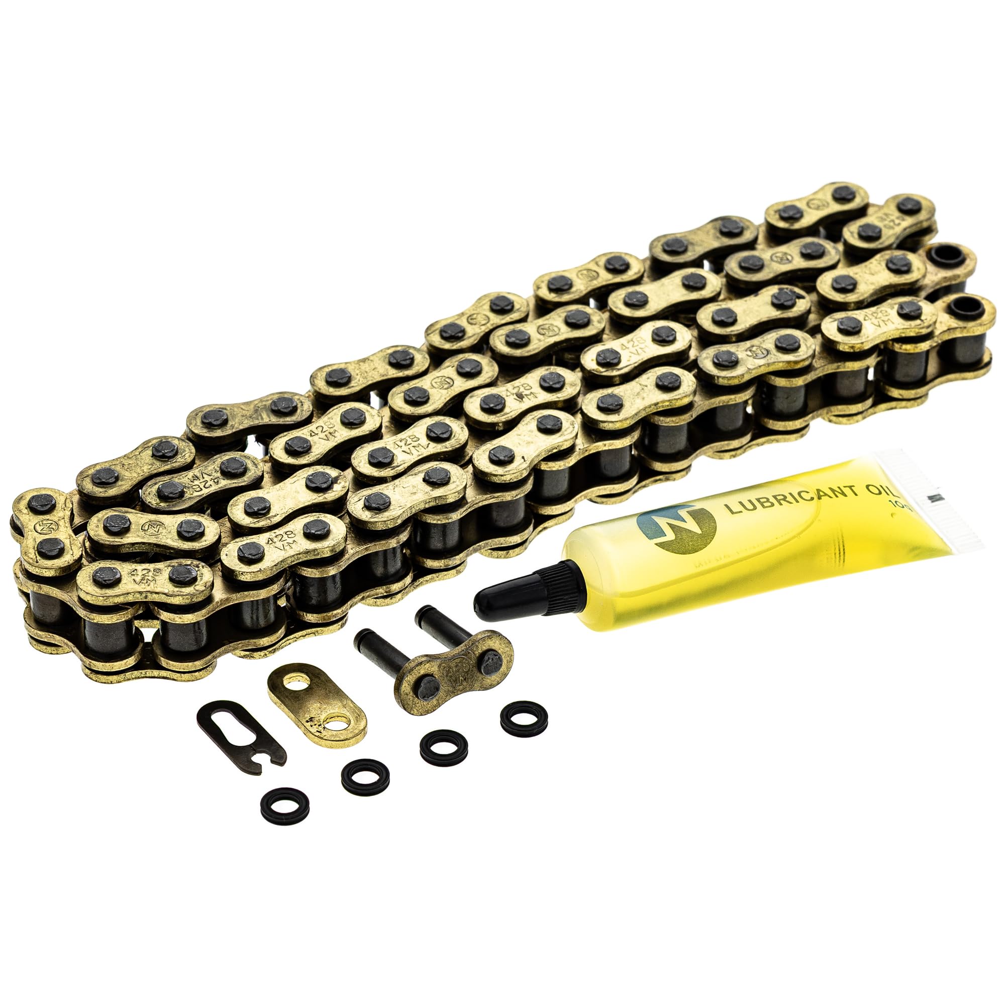 NICHE Gold 428 X-Ring Chain 60 Links with Connecting Master Link