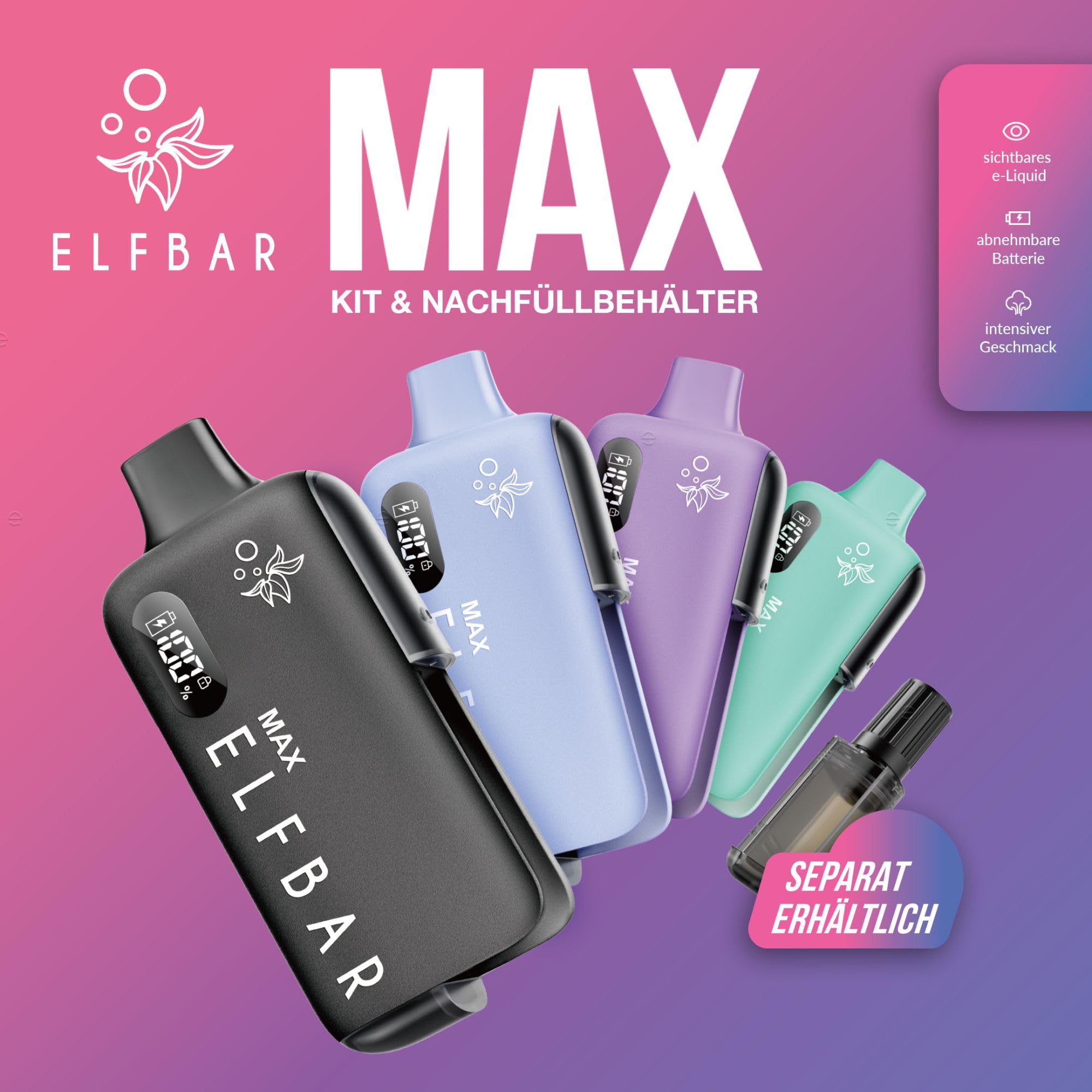 elfbar elfa master akku ELF BAR MAX Pod Kit
