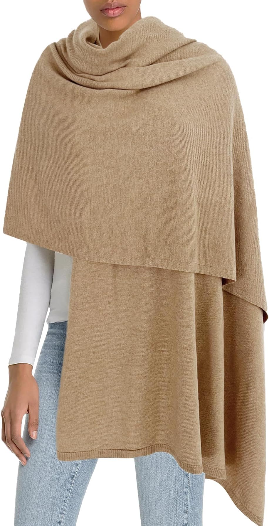 Moss Rose Women's Shawl Wrap Poncho Ruana Cape Open Front Cardigan Shawls for Spring Fall Winter