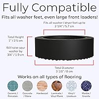 Vista 5 de Anti Vibration Pads for Washing Machine featuring 3D TrianGrip & FREE Level Tool - Larger Opening Fits All Washer Feet - Stops Moving, Walking